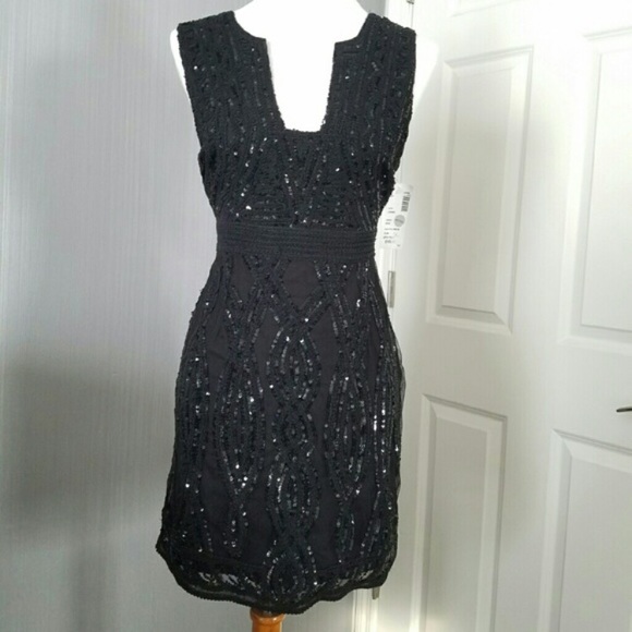 Free People Black Sequence Details Dress - Picture 4 of 6